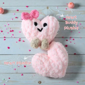 Handknit Heart Plushie